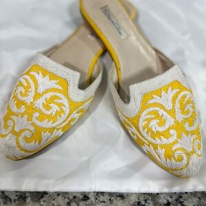 Oscar de la renta mules, beautiful in person sz 40